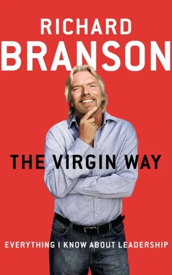 a man with his hand on his chin - The Virgin Way by Richard Branson