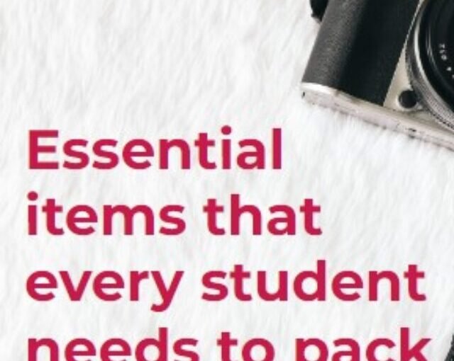 Essential items that every student needs to pack