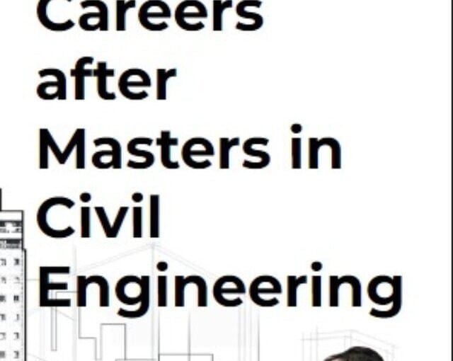 career after master in civil engineering