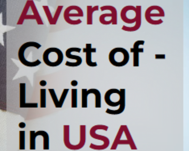 Average cost of living USA 2024