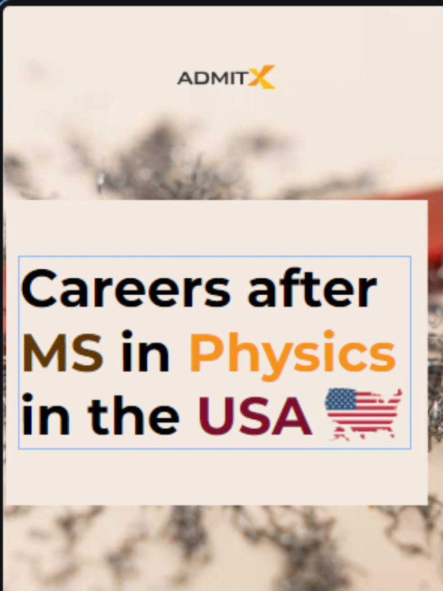 career after ms in physics