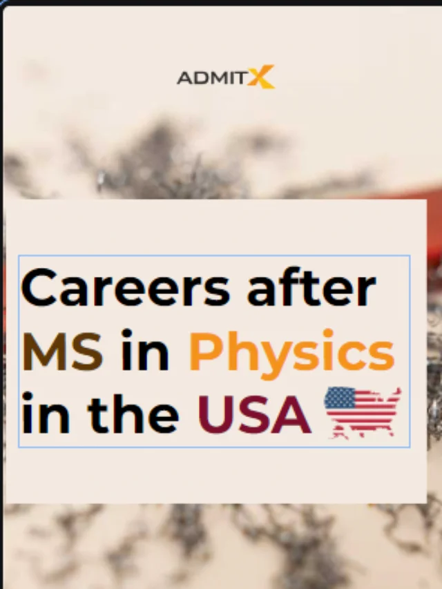 career after ms in physics