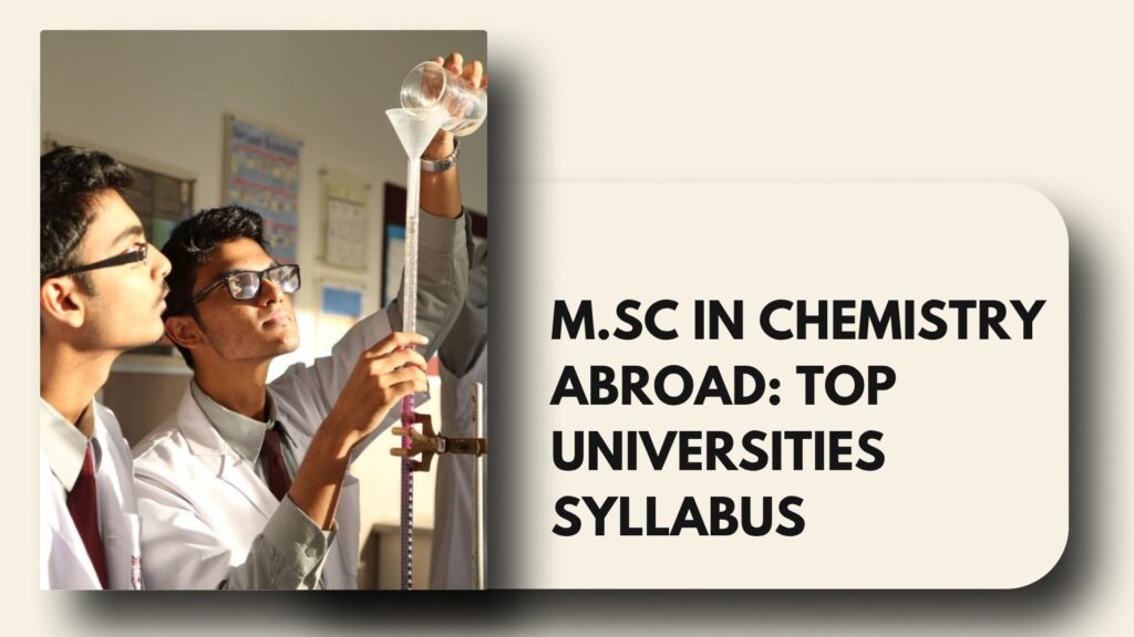 m.sc in chemistry