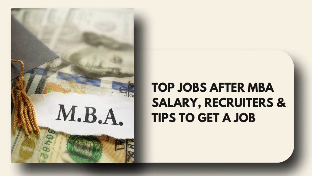 Jobs after MBA