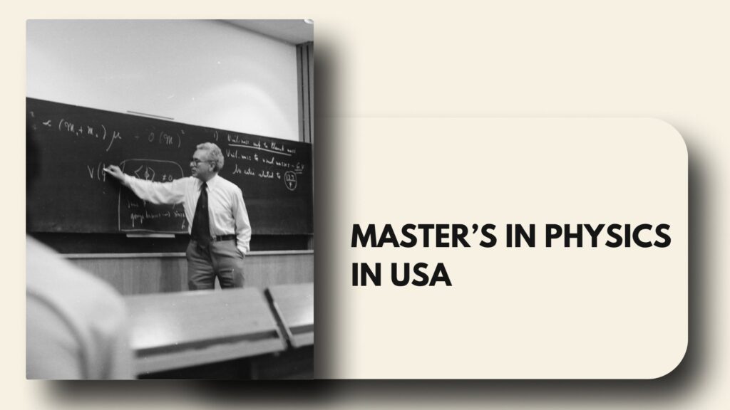 Master's in Physics in the USA
