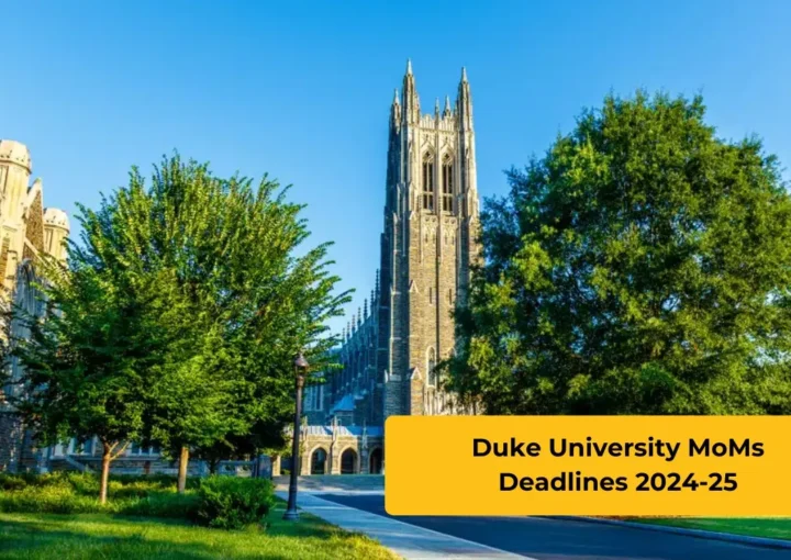 Duke University Masters of Management Deadlines 2024-25