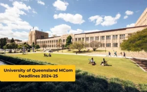 University of Queensland MCom Deadlines