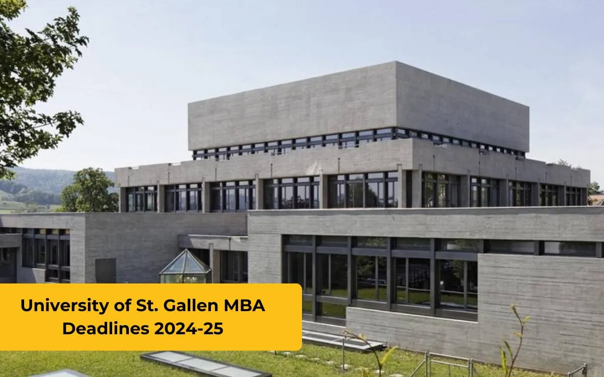 University of St. Gallen MBA Deadlines