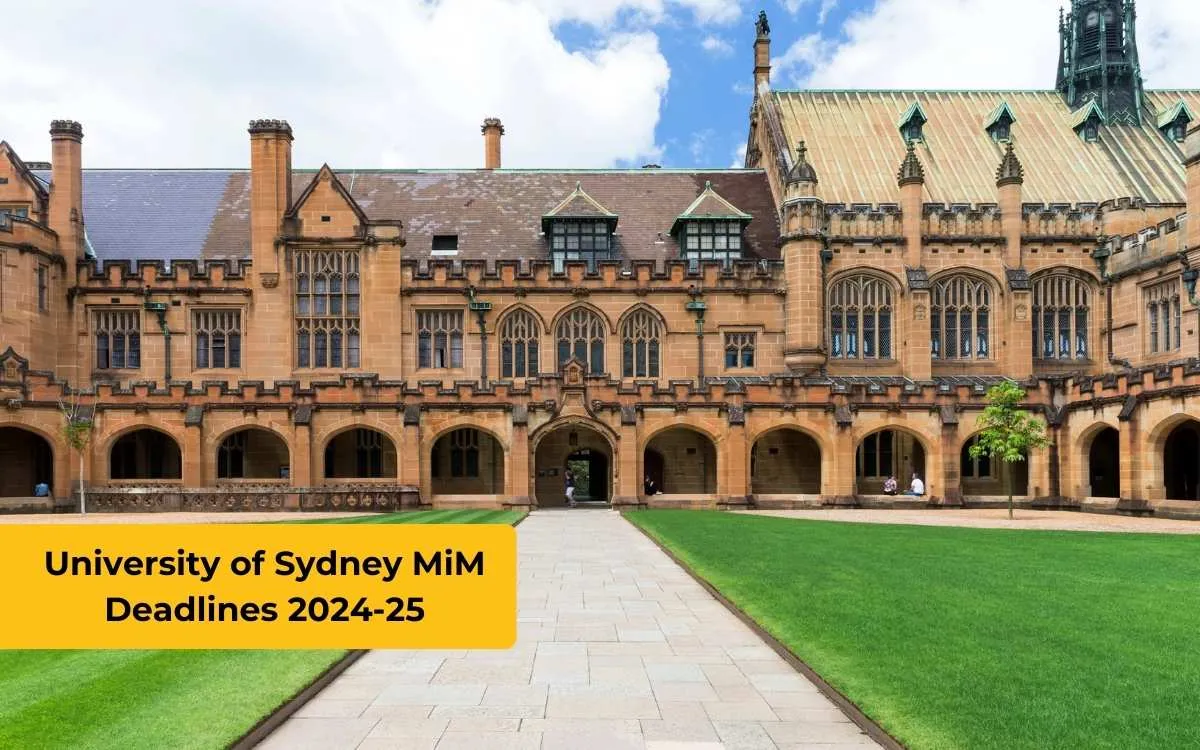 University of Sydney MiM Deadlines