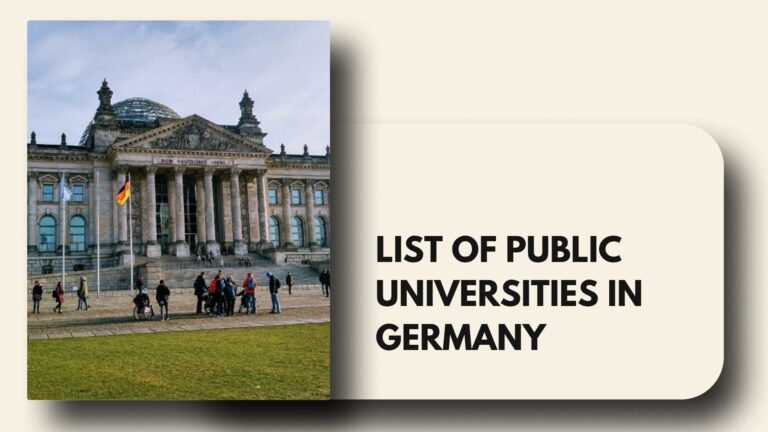 List of Public Universities in Germany
