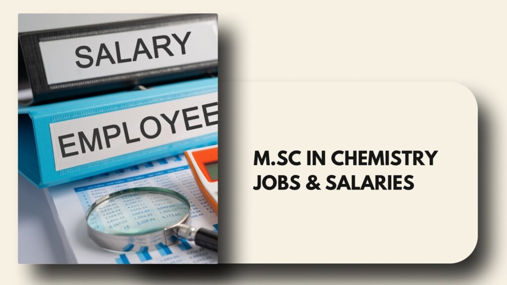 M.Sc in Chemistry Jobs