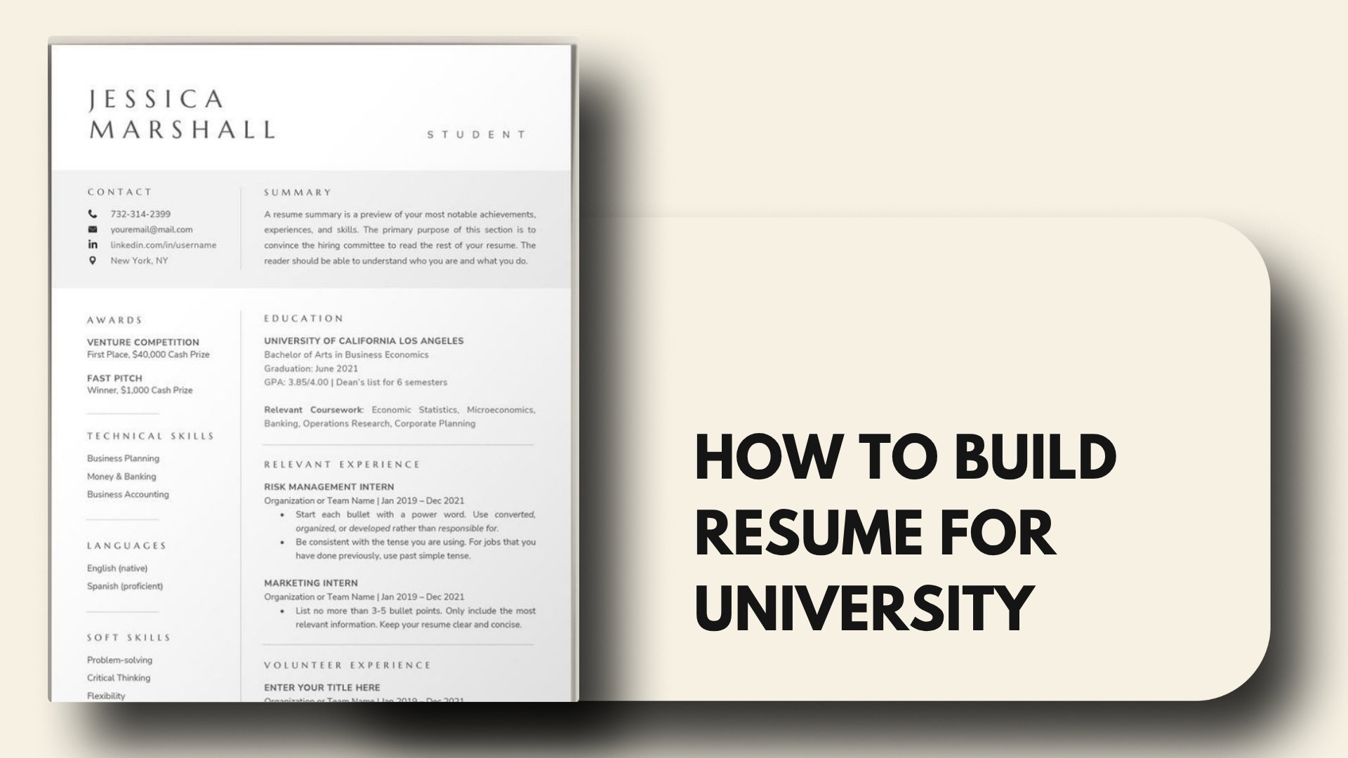 Resume for Abroad Studies: Sample, Tips and Structure