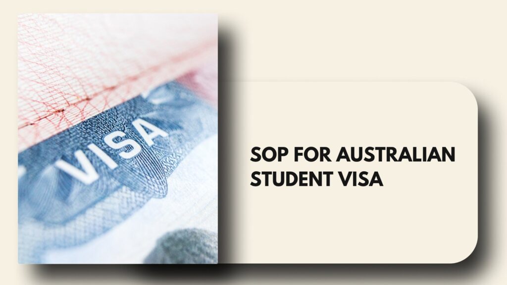 sop for australian student visa