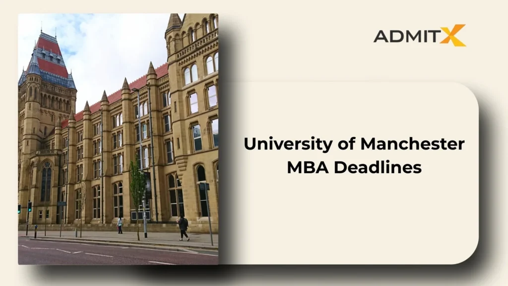 University of Manchester MBA Deadlines