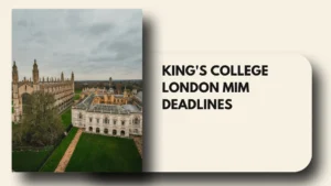 king's college london MiM deadlines